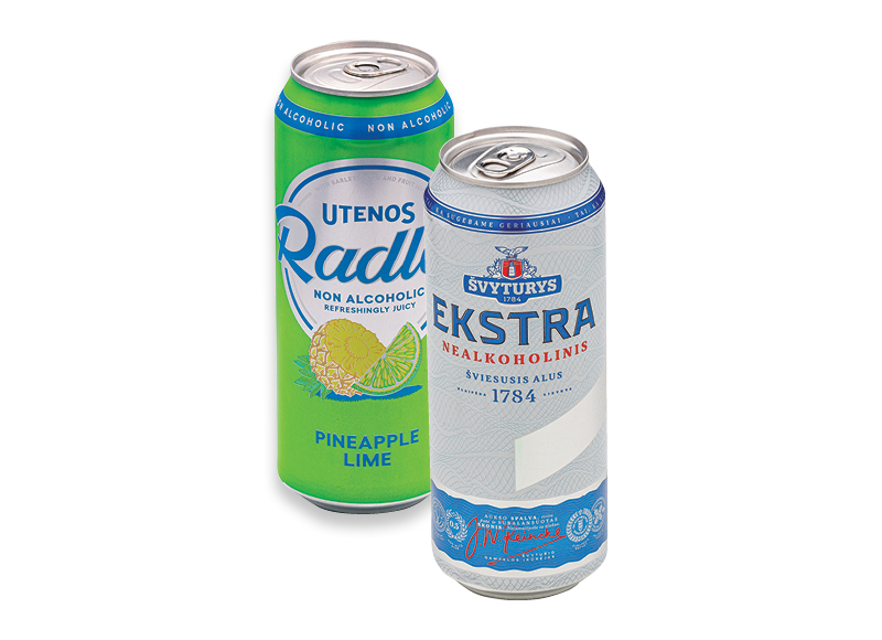 Nealkoholinis alus UTENOS RADLER PINEAPPLE ir ŠVYTURYS EKSTRA
			, 
				 0,5 l, 2 rūšių, 1,38 Eur/l. A lygio parduotuvėse
