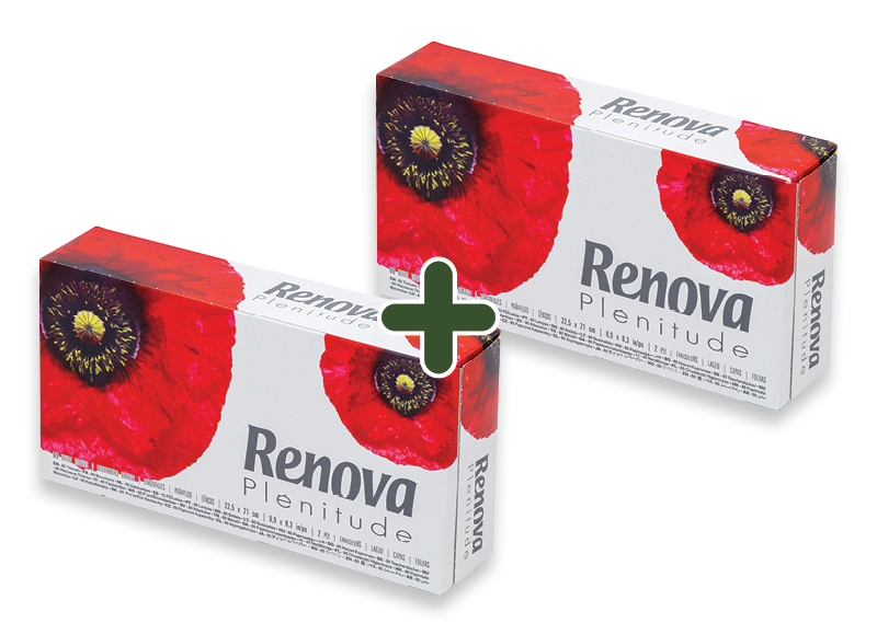 Kosmetinės servetėlės RENOVA PLENTITUDE
			, 
				 80 vnt., 0,01 Eur/vnt.