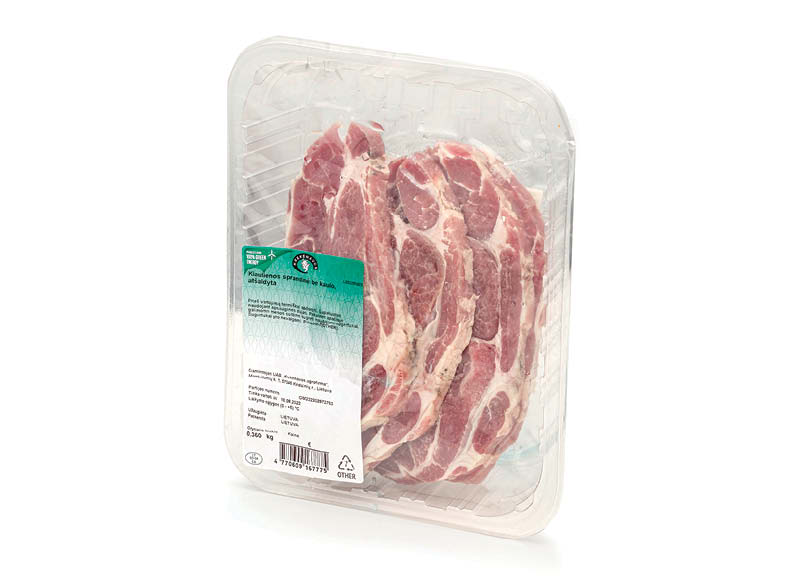 KREKENAVOS kiaulienos sprandinė be kaulo (pjaustyta, atšaldyta)
			, 
				 360 g
