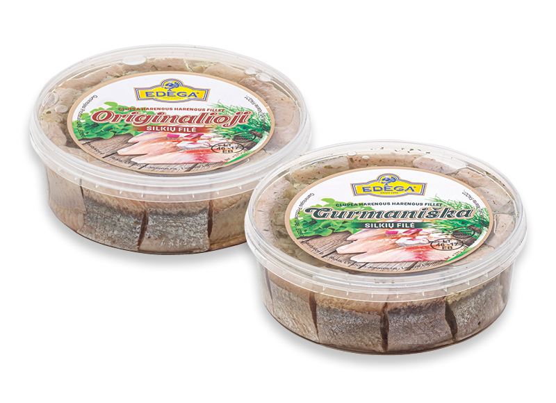 GURMANIŠKA, ORIGINALIOJI silkių filė EDEGA
			, 
				 500 g, 2 rūšių, 5,78 Eur/kg