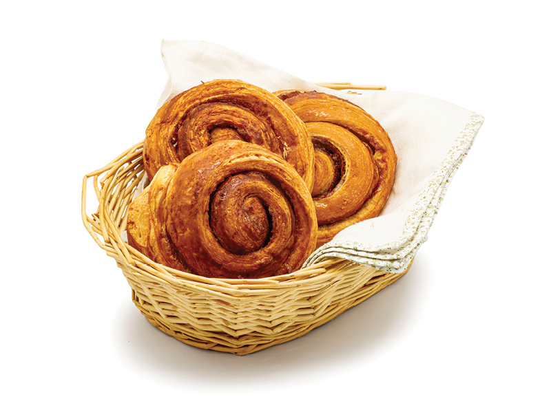 Bandelė su cinamono įdaru, 65 g, 0,49 Eur/vnt. A lygio parduotuvėse Bandelė su cinamono įdaru, 65 g, 0,49 Eur/vnt. A lygio parduotuvėse