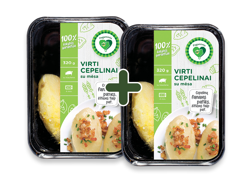 PAGAMINTA IKI virti cepelinai su mėsa