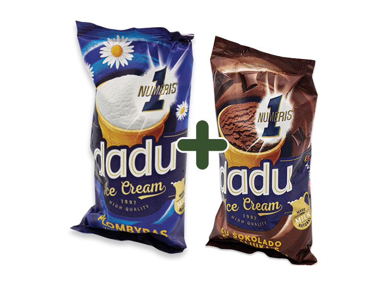 Valgomieji ledai DADU vafliniame puodelyje
			, 
				 120 ml, 8 rūšių, 0,99 Eur/vnt. Ir IKI EXPRESS