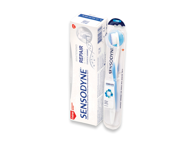 Burnos priežiūros priemonėms SENSODYNE