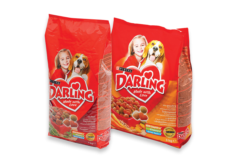Šunų ėdalui DARLING
			, 
				 3 kg, 10 kg, 3 rūšių A lygio parduotuvėse