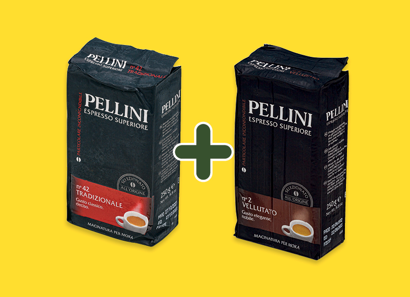Malta kava PELLINI VELLUTATO ir TRADIZIONALE
,
250 g, 2 rūšių, 5,99 Eur/vnt. Malta kava PELLINI VELLUTATO ir TRADIZIONALE
,
250 g, 2 rūšių, 5,99 Eur/vnt.