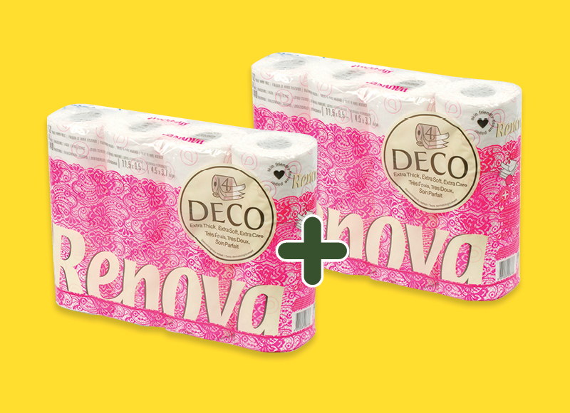 Tualetinis popierius RENOVA DECO, 1 pak./12 rit., 4 sl., 0,25 Eur/rit.