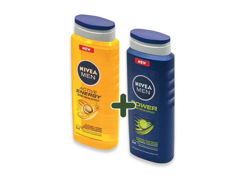 Dušo želė NIVEA MEN
			, 
				 500 ml, 4 rūšių, 5,69 Eur/vnt. A lygio parduotuvėse