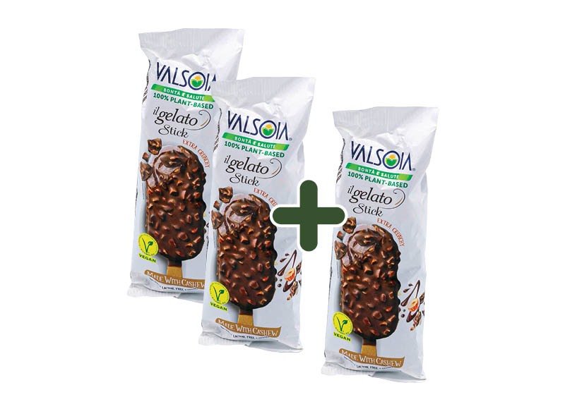 Valgomieji anakardžių ledai VALSOIA su lazdynų riešutais
			, 
				 80 g, 1,99 Eur/vnt. A lygio parduotuvėse