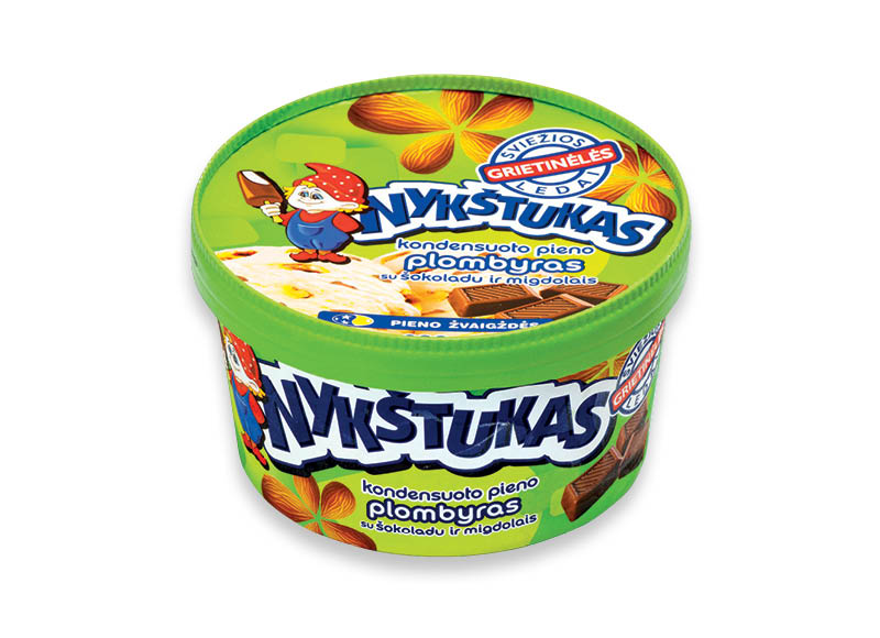 Kondensuoto pieno skonio plombyras NYKŠTUKAS su šokoladu ir migdolais
			, 
				 800 ml, 4,99 Eur/l Ir IKI EXPRESS