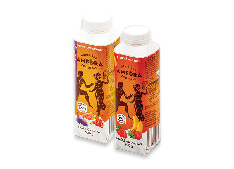 Jogurtas GRAIKIŠKA AMFORA
			, 
				 500 g, 4 rūšių 3,34 Eur/kg
