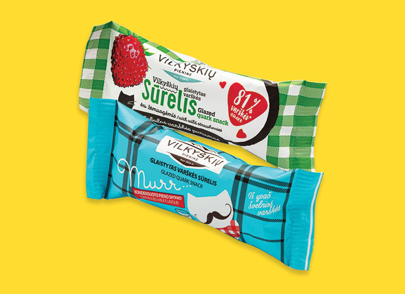Glaistytas varškės sūrelis VILKYŠKIŲ, MURR