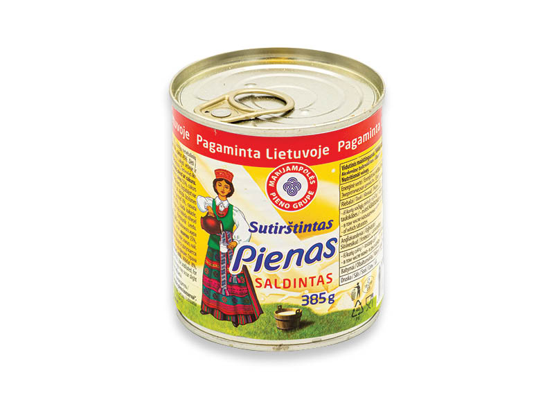 Saldintas sutirštintas pienas LIETUVAITĖ, Saldintas sutirštintas pienas LIETUVAITĖ,