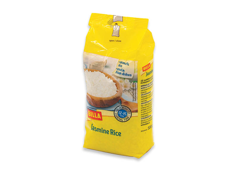 BILLA ilgagrūdžiai ryžiai JASMINE
			, 
				 500 g, 2,18 Eur/kg A lygio parduotuvėse