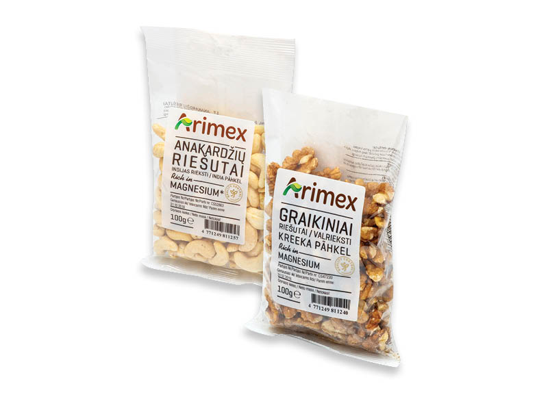 Graikiniai arba anakardžių riešutai ARIMEX
			, 
				 100 g, 2 rūšių, 13,90 Eur/kg Ir IKI EXPRESS