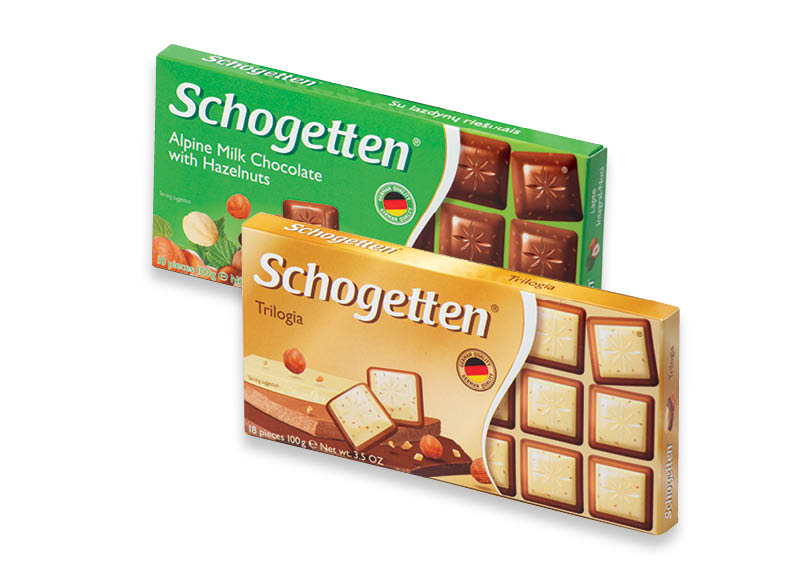 Šokolado gabaliukai SCHOGETTEN
			, 
				 100 g, 6 rūšių, 9,90 Eur/kg Ir IKI EXPRESS
