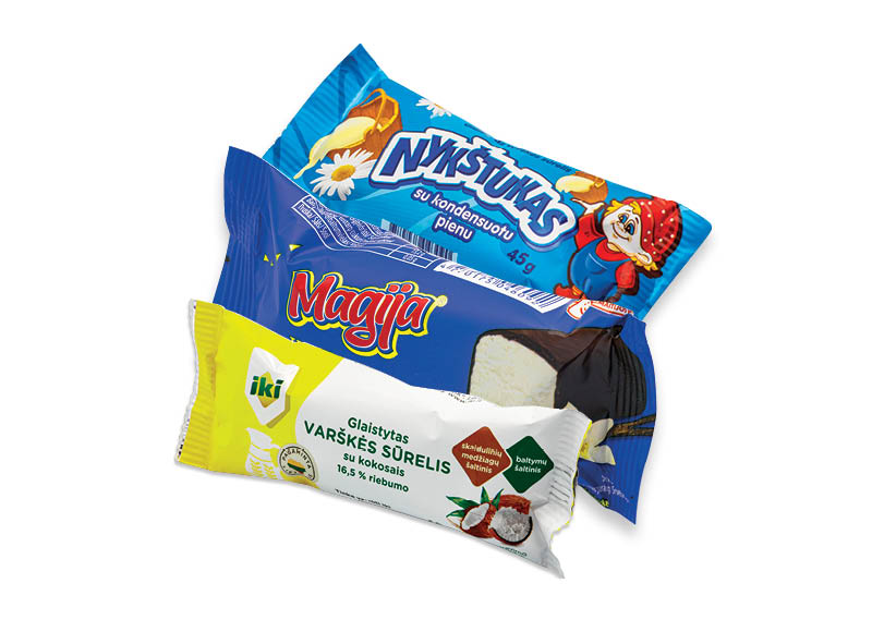 Glaistytiems varškės sūreliams