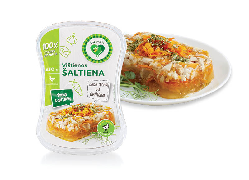 Vištienos šaltiena
			, 
				 330 g, 5,70 Eur/kg. A lygio parduotuvėse