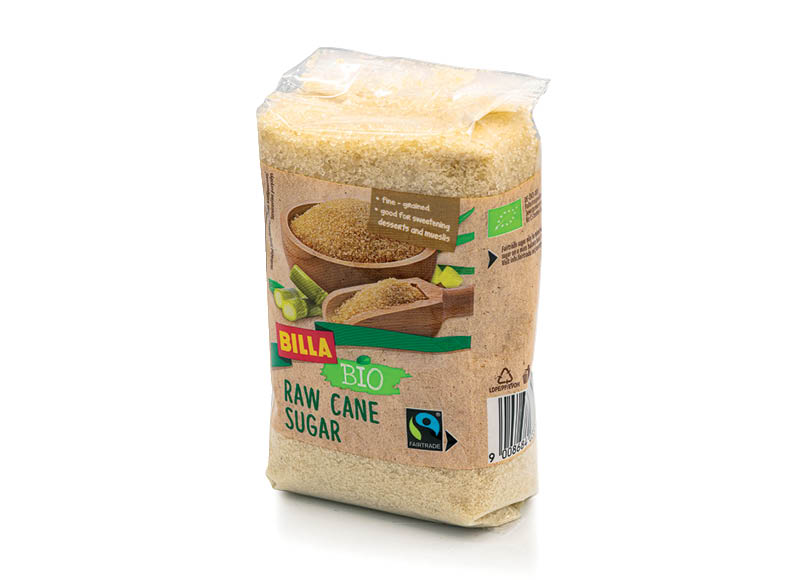 BILLA BIO rudasis cukranendrių cukrus
			, 
				 500 g, 4,58 Eur/kg