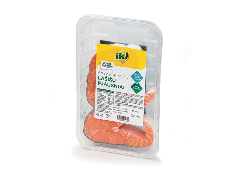 IKI fasuoti atlantinės lašišos pjausniai
,
1 kg Kaina be kortelės 15,99 Eur IKI fasuoti atlantinės lašišos pjausniai
,
1 kg Kaina be kortelės 15,99 Eur