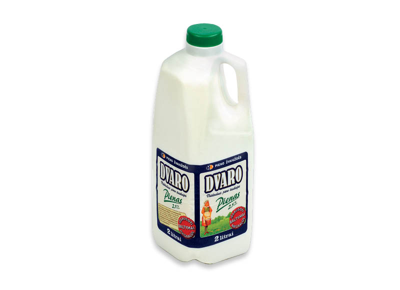 DVARO pienas
			, 
				 1 l, 2,5 % rieb. Ir IKI EXPRESS