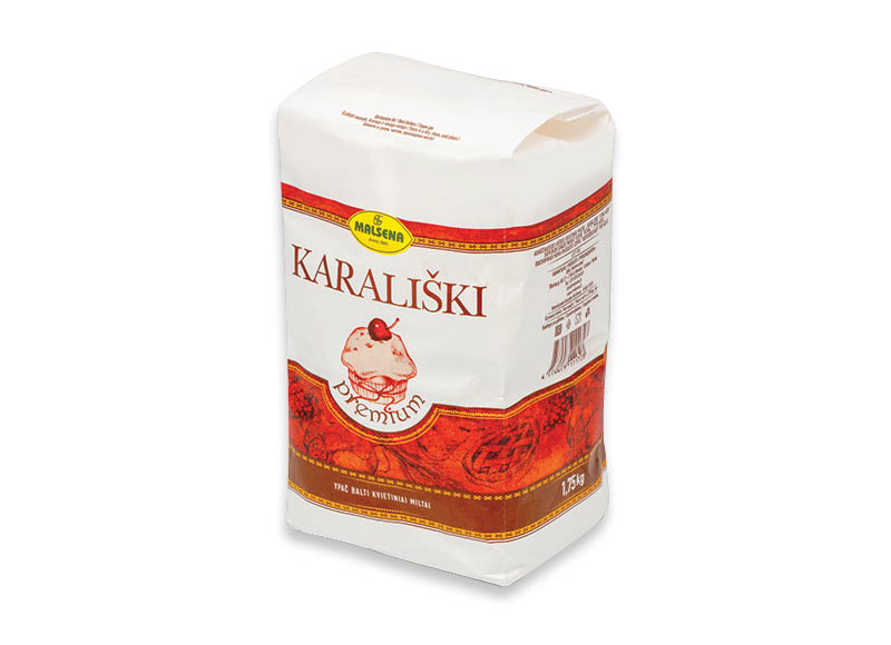 KARALIŠKI kvietiniai miltai MALSENA 405D
			, 
				 1,75 kg, a. r., 1,02 Eur/kg
