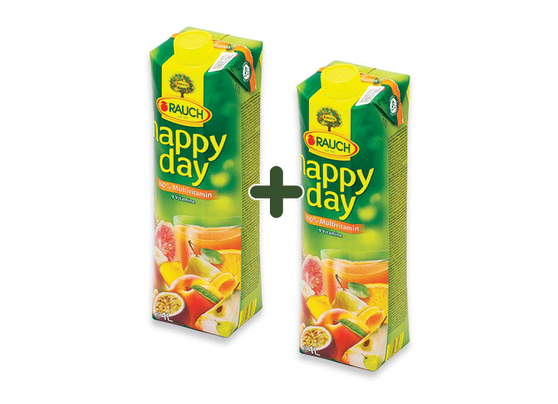 Įvairių vaisių sultys HAPPY DAY
			, 
				 1 l, 2,19 Eur/vnt. A lygio parduotuvėse. Ir IKI EXPRESS