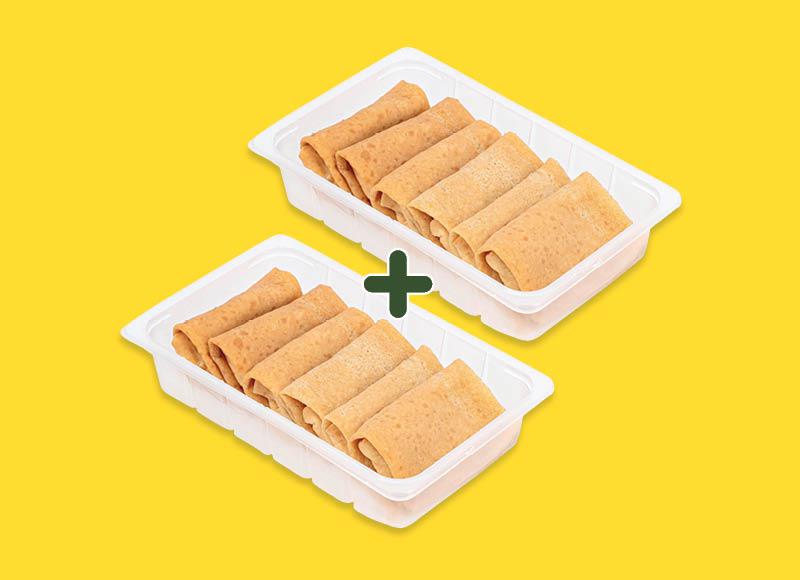 PAGAMINTA IKI lietiniai su varškės įdaru
			, 
				 (šeimyninėje pakuotėje) 600 g 4,32 Eur/kg