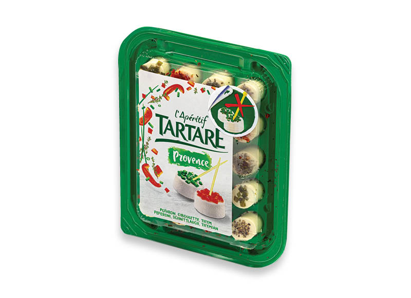 Šviežias sūris TARTARE L’APERITIF PROVENCE
			, 
				 100 g, 26,90 Eur/kg. Ir IKI EXPRESS