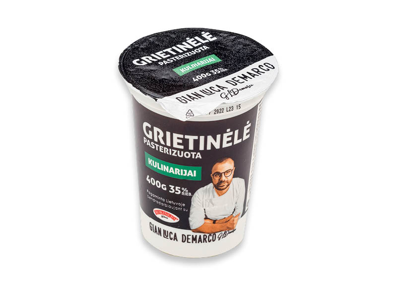 Grietinėlė GIAN LUCA DEMARCO
,
400 g, 35 % rieb., 6,23 Eur/kg Grietinėlė GIAN LUCA DEMARCO
,
400 g, 35 % rieb., 6,23 Eur/kg