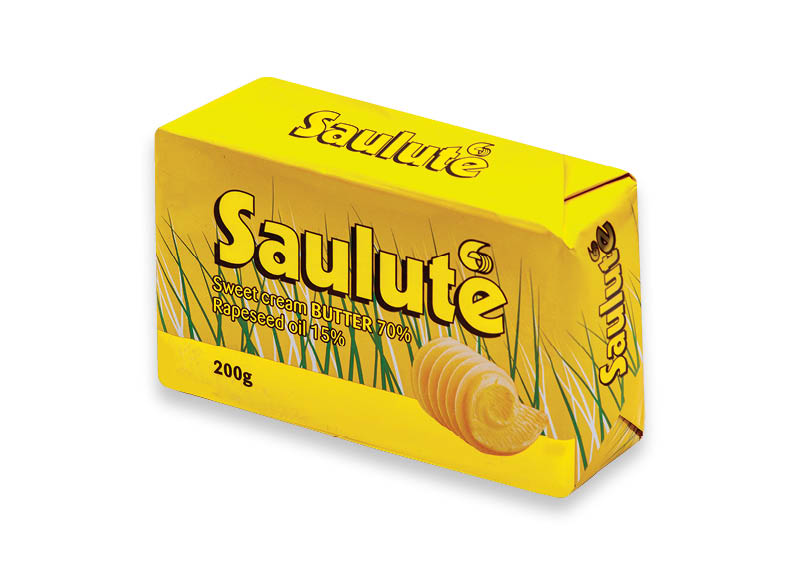 Tepiųjų riebalų mišinys SAULUTĖ
			, 
				 200 g, 72 % rieb. 9,15 Eur/kg