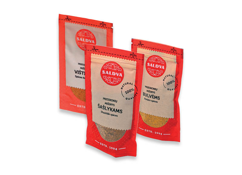 Vištienos, bulvių, šašlykų prieskoniams SALDVA
			, 
				 30 g, 35 g, 45 g, 3 rūšių. A lygio parduotuvėse