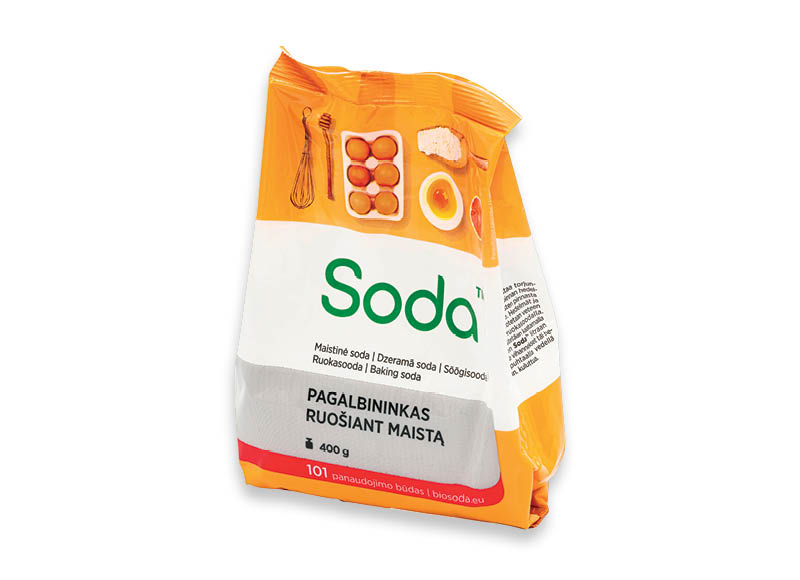 Maistinė soda PAGALBININKAS RUOŠIANT MAISTĄ
			, 
				 400 g, 2,23 Eur/kg