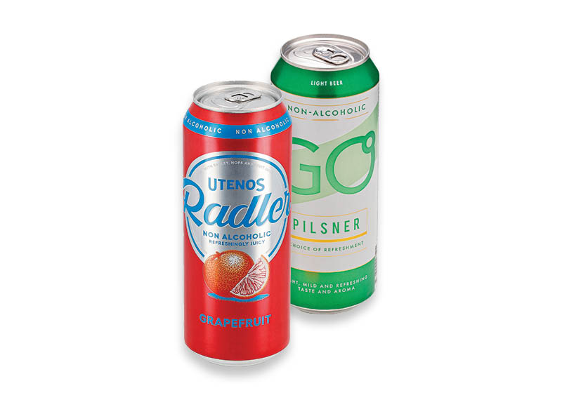 Nealkoholiniam alui GO PILSNER ir UTENOS RADLER GREPIFRUIT
			, 
				 0,5 l, 2 rūšių, 1,38 Eur/l. Ir IKI EXPRESS