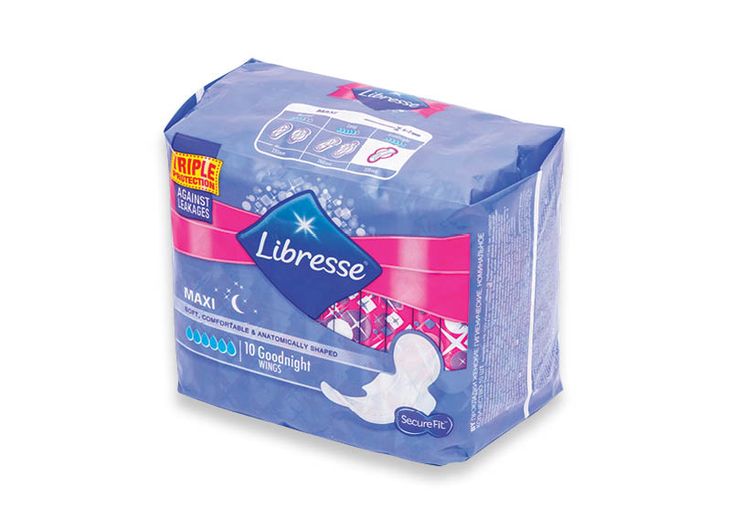 Paketai LIBRESSE MAXI GOODNIGHT
			, 
				 10 vnt., 0,14 Eur/vnt. Ir IKI EXPRESS
