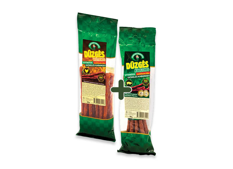 KREKENAVOS dešrelės DŪZGĖS
			, 
				 100 g, 2 rūšių, 2,79 Eur/vnt. Ir IKI EXPRESS
