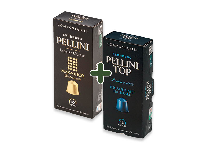 Kapsulės PELLINI (NESPRESSO aparatui)
			, 
				 10 vnt., 5 rūšių, 4,59 Eur/vnt. Ir IKI EXPRESS