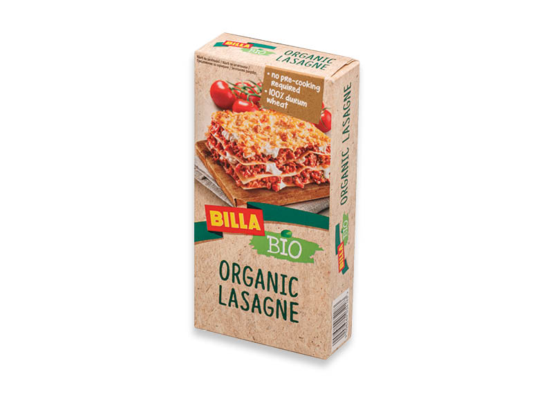 BILLA BIO kietųjų kviečių manų kruopų lakštiniai makaronai lazanijai
			, 
				 250 g, 3,56 Eur/kg.A lygio parduotuvėse