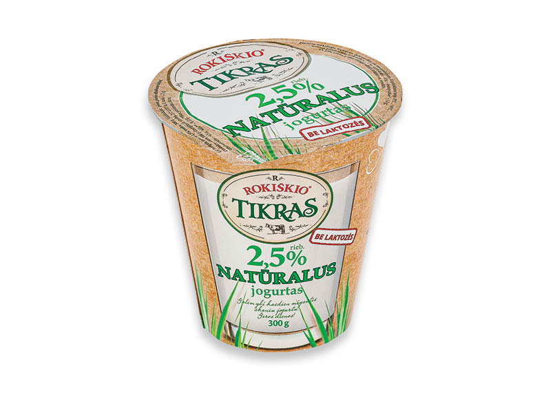 Natūralus TIKRAS jogurtas LACTO-FREE
			, 
				 300 g, 2,5 % rieb., 3,30 Eur/kg.Ir IKI EXPRESS