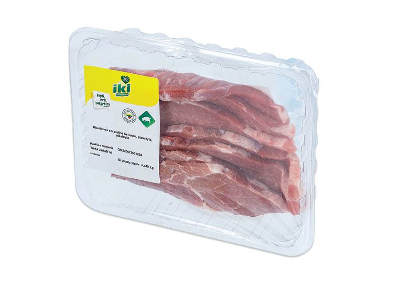 IKI pjaustyta kiaulienos sprandinė be kaulo
,
640 g, 6,07 Eur/kg. A lygio parduotuvėse IKI pjaustyta kiaulienos sprandinė be kaulo
,
640 g, 6,07 Eur/kg. A lygio parduotuvėse