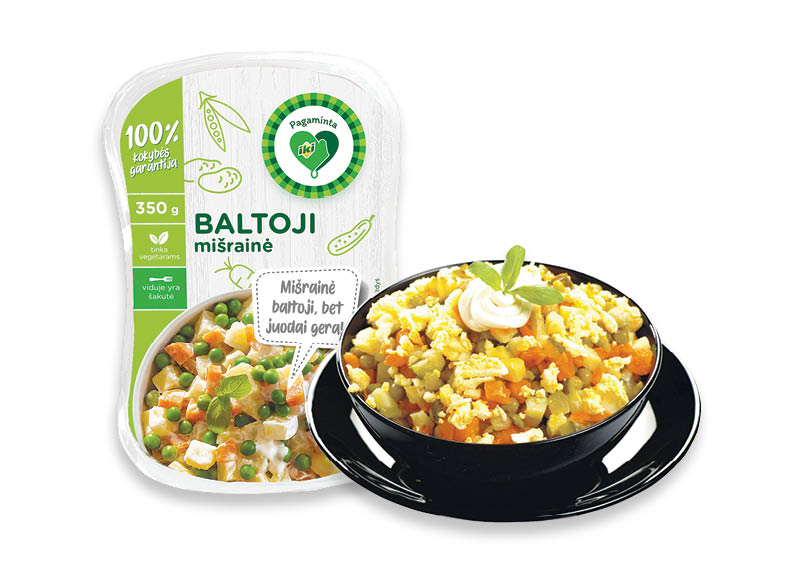 PAGAMINTA IKI BALTOJI mišrainė, 350 g, 3,86 Eur/kg. Ir IKI EXPRESS PAGAMINTA IKI BALTOJI mišrainė, 350 g, 3,86 Eur/kg. Ir IKI EXPRESS