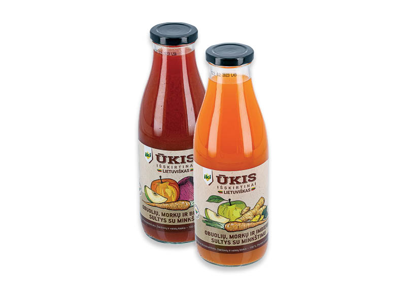 IKI ŪKIS sultys
,
0,75 l, 2 rūšių, 2,65 Eur/l A lygio parduotuvėse IKI ŪKIS sultys
,
0,75 l, 2 rūšių, 2,65 Eur/l A lygio parduotuvėse