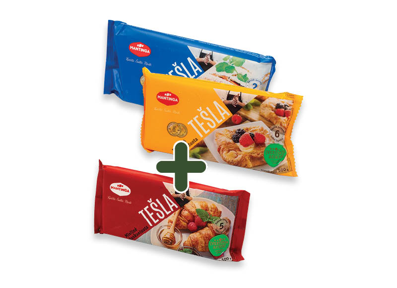 Šaldyta tešla MANTINGA
			, 
				 500 g, 3 rūšių, 1,49 Eur/vnt. Ir IKI EXPRESS