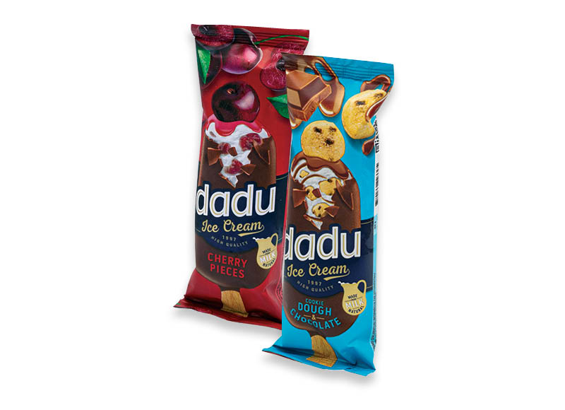 Valgomieji ledai DADU ant pagaliuko
			, 
				 100 ml, 3 rūšių, 1,59 Eur/vnt. A lygio parduotuvėse