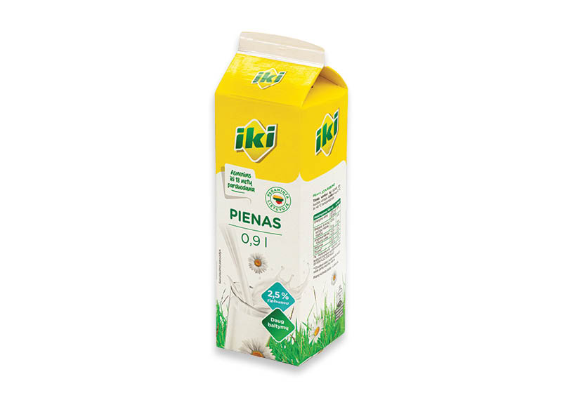 IKI pienas, 0,9 l, 2,5 % rieb. 0,77 Eur/l. Ir IKI EXPRESS IKI pienas, 0,9 l, 2,5 % rieb. 0,77 Eur/l. Ir IKI EXPRESS