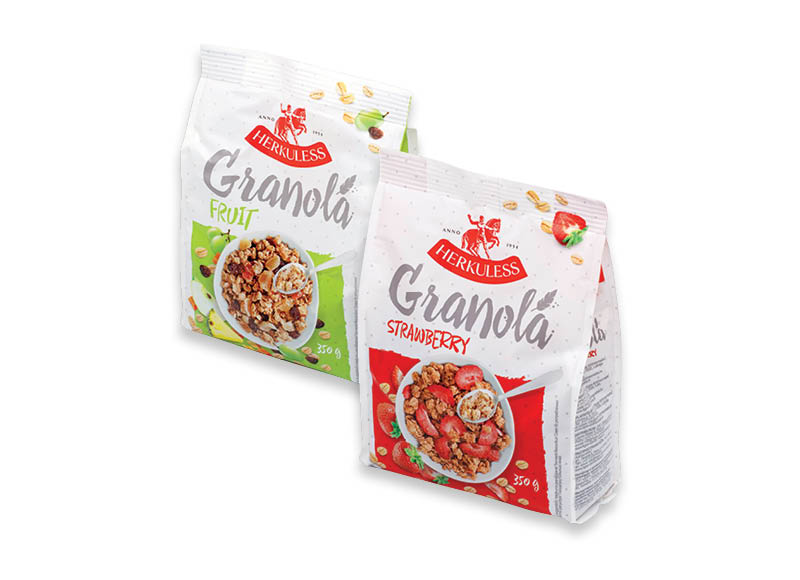 Granola su vaisiais ir ACTIVE&FIT HERKULESS
			, 
				 350 g, 3 rūšių, 7,11 Eur/kg.Ir IKI EXPRESS