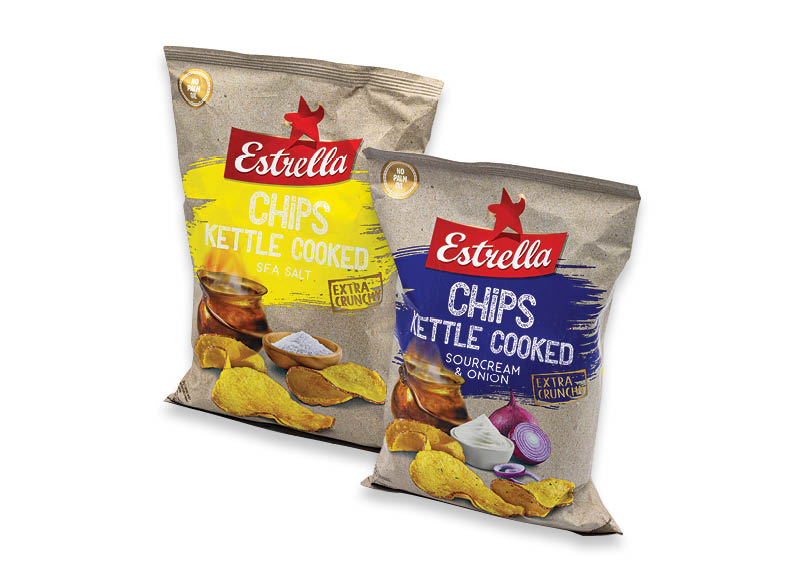 Bulvių traškučiai ESTRELLA KETTLE
,
120 g, 3 rūšių, 14,08 Eur/kg. A lygio parduotuvėse Bulvių traškučiai ESTRELLA KETTLE
,
120 g, 3 rūšių, 14,08 Eur/kg. A lygio parduotuvėse