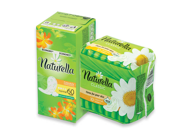 Higieniniams įklotams, paketams NATURELLA