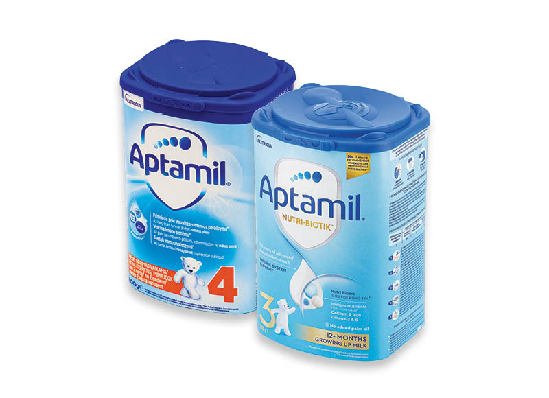 Pieno gėrimas APTAMIL NUTRI-BIOTIK 3 ir 4
			, 
				 800 g, 2 rūšių, 14,11 Eur/kg