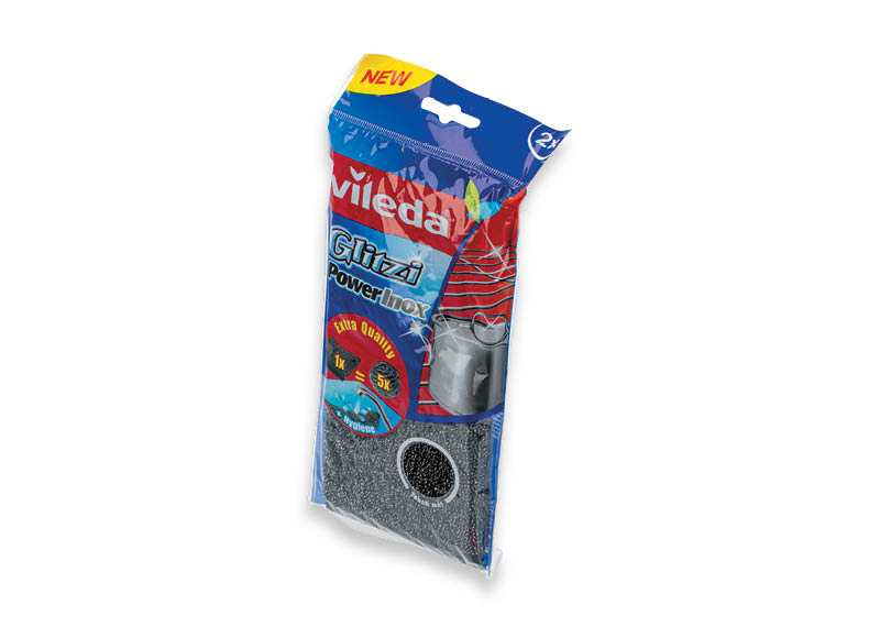Šveistukas VILEDA GLITZI INOX
			, 
				 1 pak., (pasiūlymas galioja 2022 09 19 – 10 30). A lygio parduotuvės